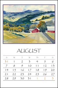 2021 Hilltown Calendar-typical page