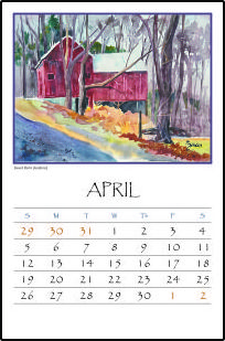 2026 Hilltown Calendar-typical page